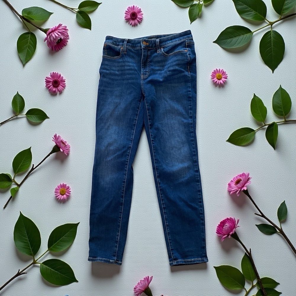 Talbots Women's Slim Ankle Jeans - Classic Blue